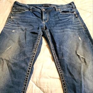 Ladies Silver Jeans Suki Size 33